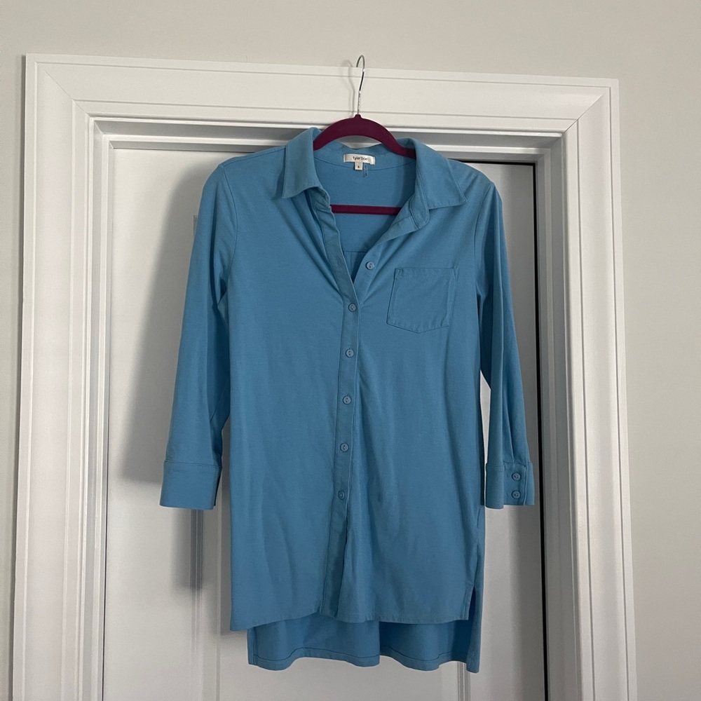 Tyler Boe stretch cotton top